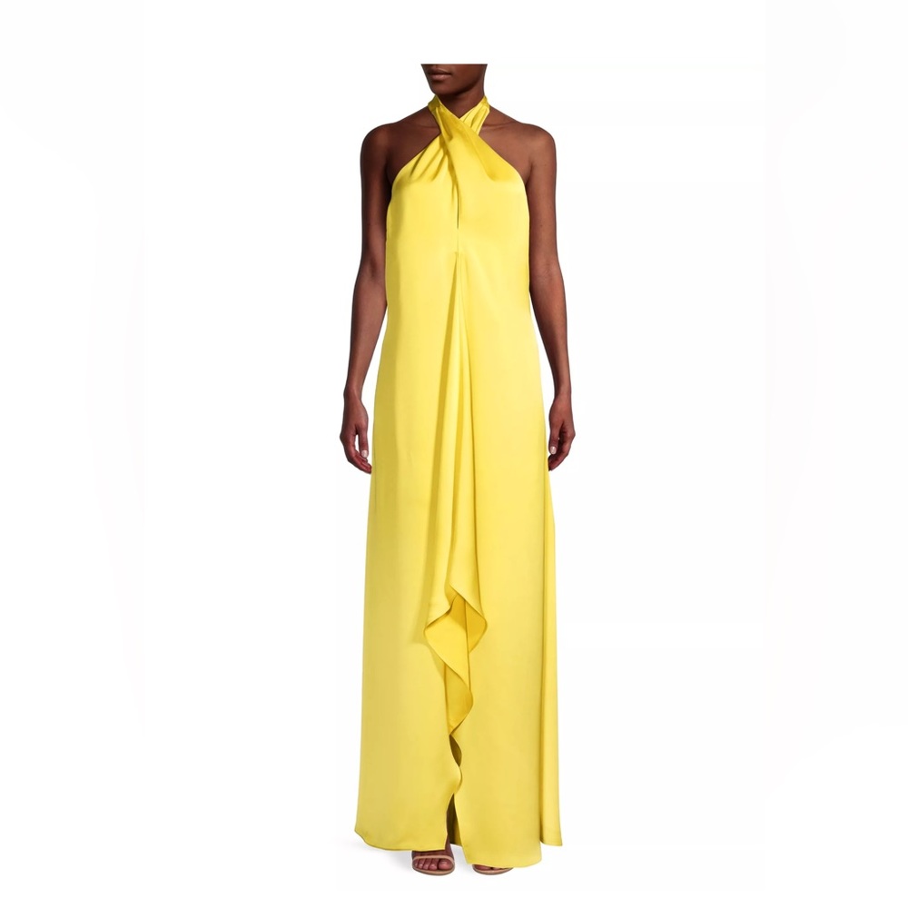 Ramy Brook Carey Satin Draped Gown